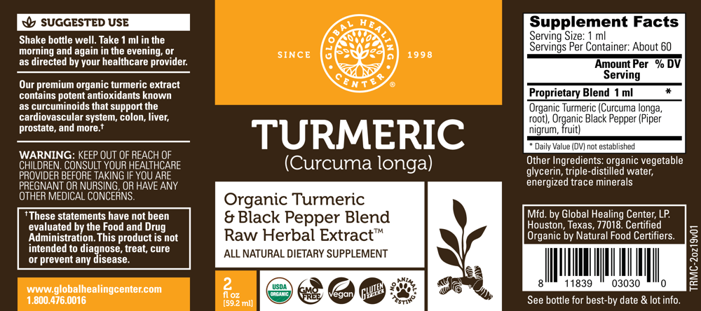 Turmeric & Black Pepper™ Raw Herbal Extract Supplement